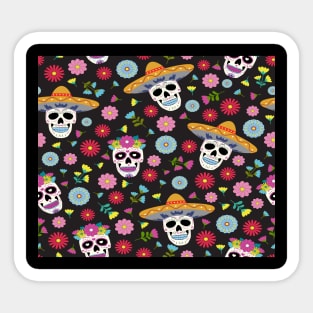 Mexican Sugar Skull Sticker